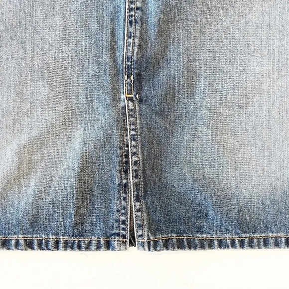 American Eagle Outfitters Cotton Denim Skirt Size 8 Light Blue Jeans Preppy Girl - Picture 8 of 9
